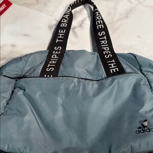 Adidas Light Blue Tote with Black Straps